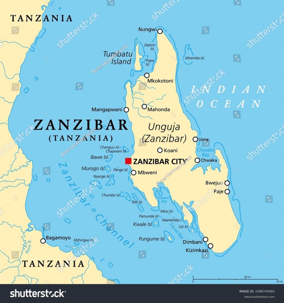 Zanzibar Map